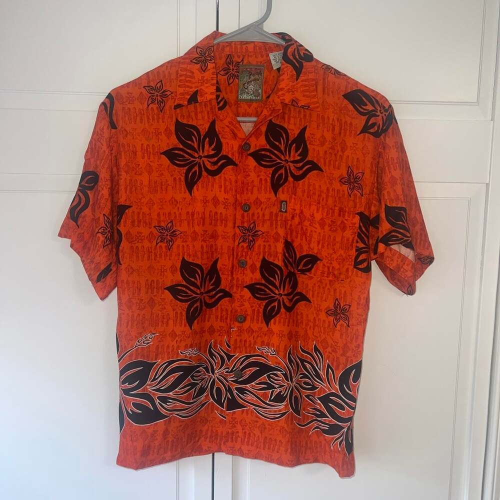 Pineapple Men's Orange Shirt